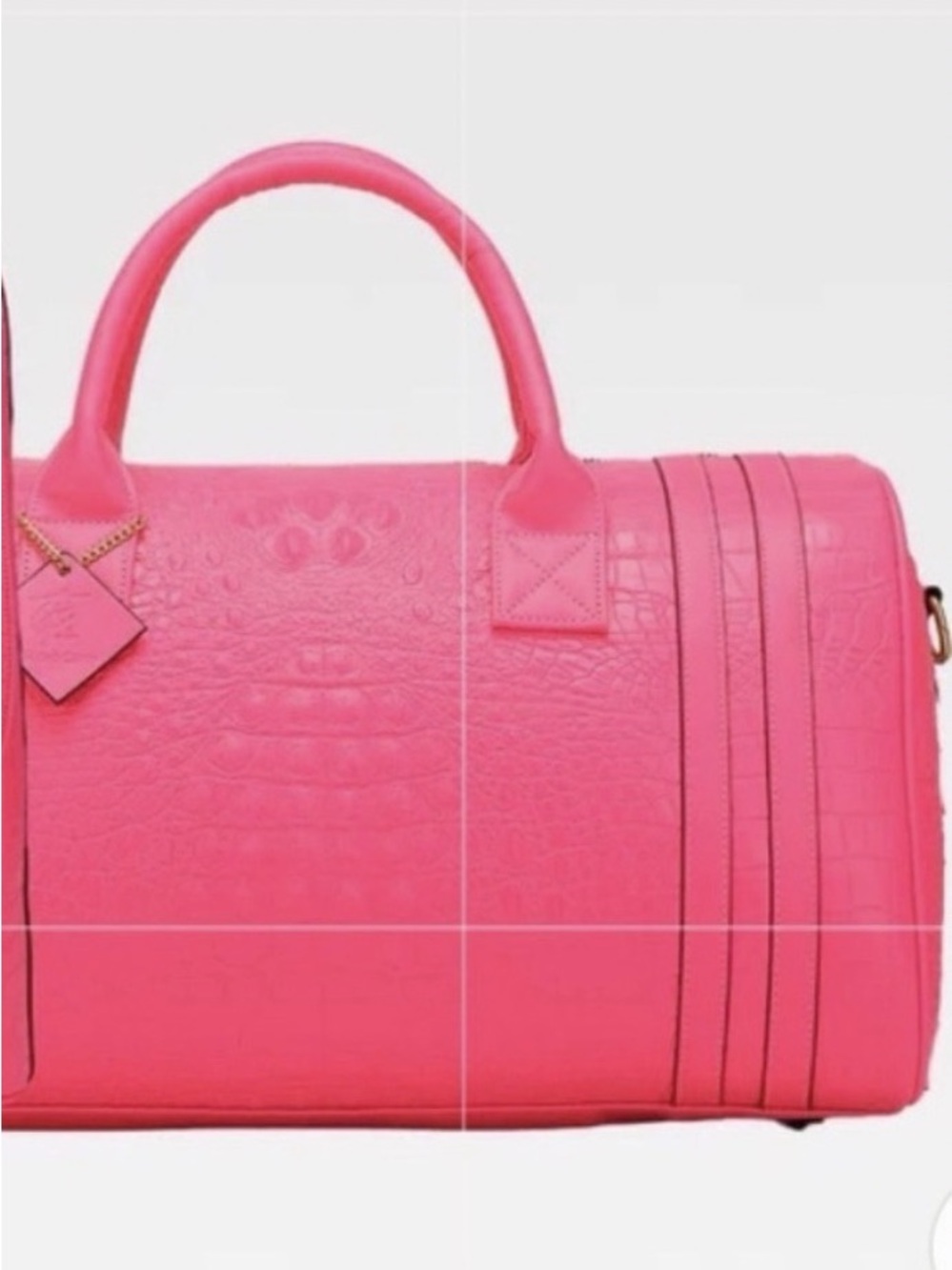 Neon Pink Statement Weekend Travel Set - Women Bags (Tote N Carry)